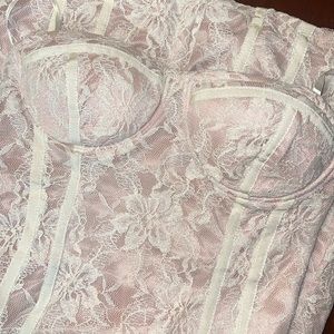 LUSH LACE MINI DRESS